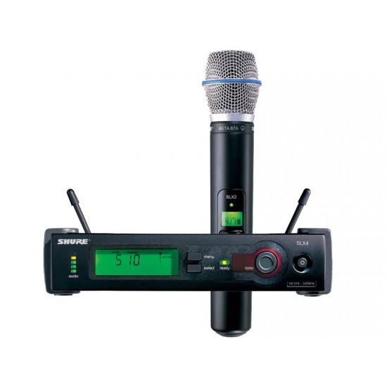 Безжичен вокален кондензаторен микрофон SHURE - Модел SLX24E/BETA87A